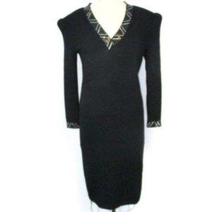 St John Vintage Beaded Santana Knit Dress 4